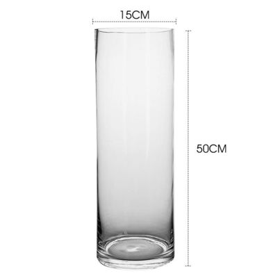 Vaso de vidro alto e espesso para escolha de férias de estilo moderno