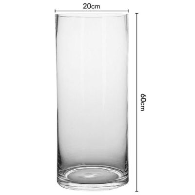 Minimalista 60cm alto vasos de vidro A combinação perfeita de estilo e função