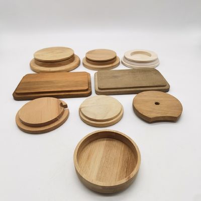 Acacia Beech Walnut Pine Bambu Carvalho de Borboleta Cereza MDF Sólido Cortiça Candela Cúpulas de Madeira