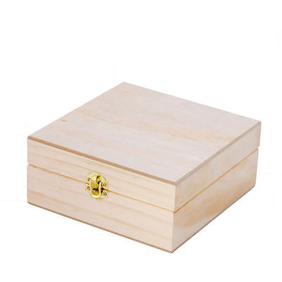 Caixa de embalagem de madeira personalizável de óleos essenciais de grande porte com divisores