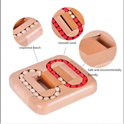 Unisex 202405 Madeira Tile Brain Labirinto Jogo para Idosos Idosos Adultos Fácil Jogos de Puzzle para Alzheimer