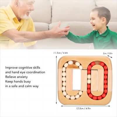 Unisex 202405 Madeira Tile Brain Labirinto Jogo para Idosos Idosos Adultos Fácil Jogos de Puzzle para Alzheimer