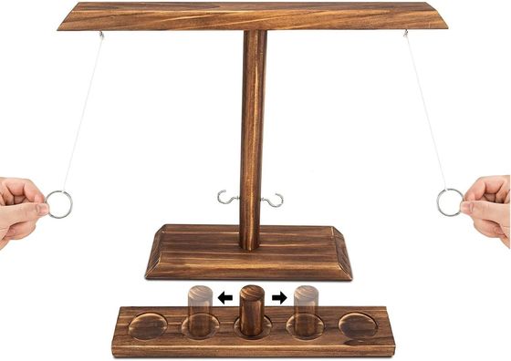 Salve espaço Solid Wooden Ring Hook Toss Game Última adição para Bar Entertainment