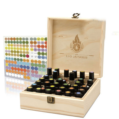 Embalagem não finalizada Caixa Doterra de óleo essencial de madeira com logotipo personalizado aceitável