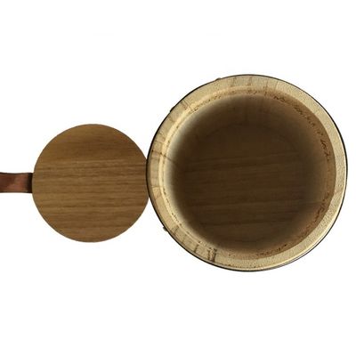 Decoração de barril de madeira natural com logotipo personalizado aceitável e presente