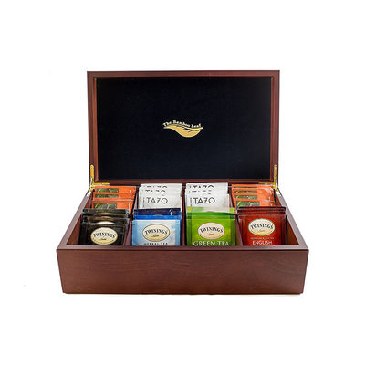 Delicado estilo vintage moderna pequena caixa de chá de madeira feita à mão e pedido personalizado aceito