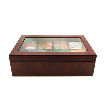 Delicado estilo vintage moderna pequena caixa de chá de madeira feita à mão e pedido personalizado aceito