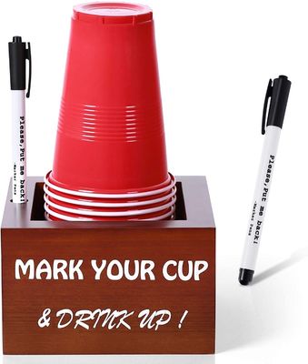 Suporte de taça descartável para distribuição de utensílios de festa rústicos