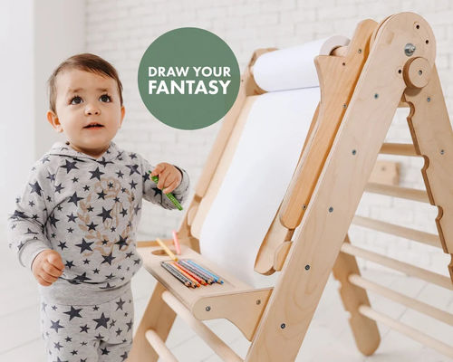 Montessori Alpinista Jardim de infância com logotipo personalizado e brinquedo de aprendizagem para crianças