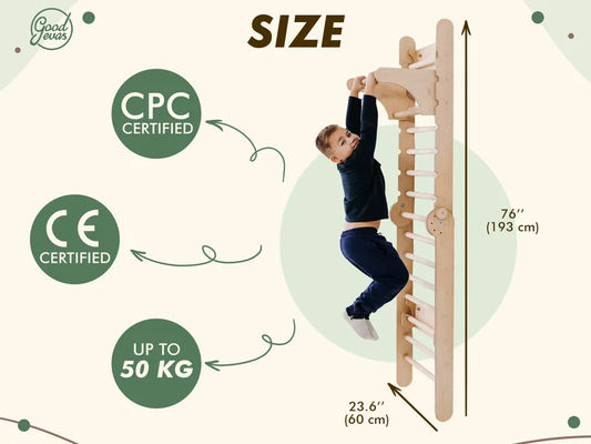 Montessori Alpinista Jardim de infância com logotipo personalizado e brinquedo de aprendizagem para crianças