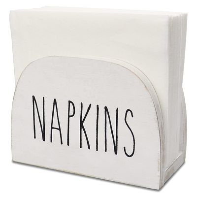 Carregador de guardanapos de cozinha 15x11x7.6cm de madeira maciça de todas as estações