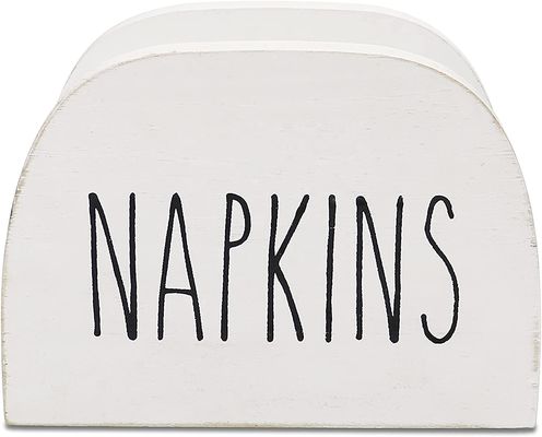 Carregador de guardanapos de cozinha 15x11x7.6cm de madeira maciça de todas as estações