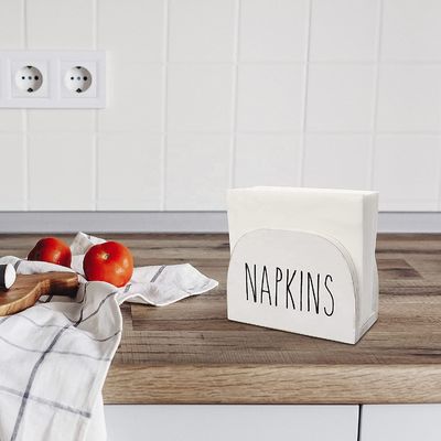 Carregador de guardanapos de cozinha 15x11x7.6cm de madeira maciça de todas as estações