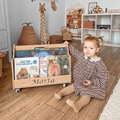 Montessori Estante de livros Mobiliário doméstico Estante de livros personalizado para crianças Estante de livros para crianças
