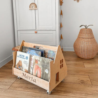 Montessori Estante de livros Mobiliário doméstico Estante de livros personalizado para crianças Estante de livros para crianças