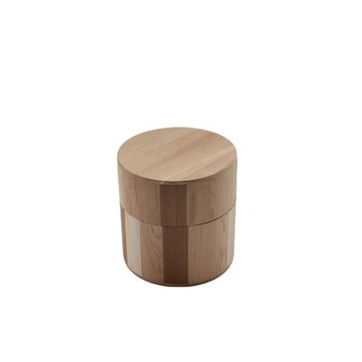 Manivela polida Logotipo personalizado Aceitável Candela de madeira de cedro Jar com tampa de madeira