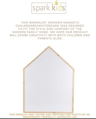 Lojas de presentes Casa em forma de desenho magnético Quadro de calcário Quadro branco para estilo de design moderno