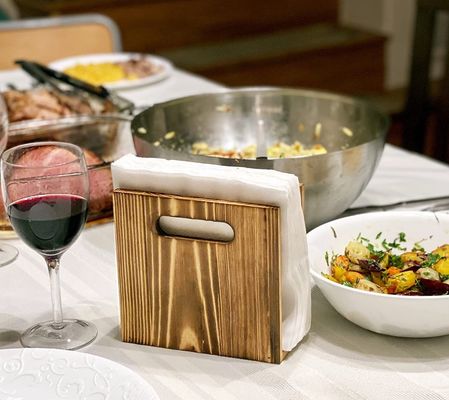 Tela de guardanapo rústico personalizável para decoração de casas de fazenda Impressão de tela de seda / queimada