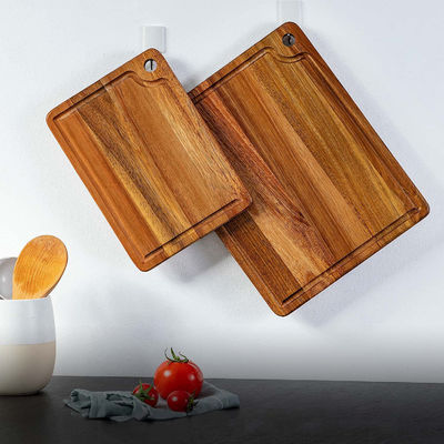 Compradores Comerciais Moderna Acacia Madeira Cozinha Cheese Chopping Board com Groove de Suco