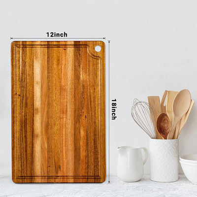 Compradores Comerciais Moderna Acacia Madeira Cozinha Cheese Chopping Board com Groove de Suco