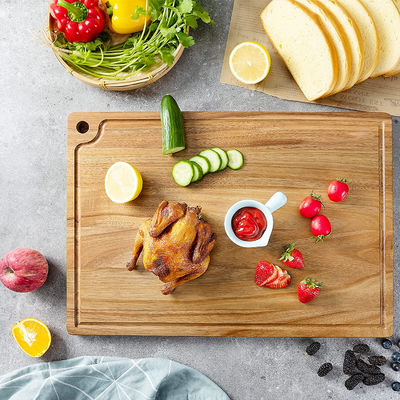 Compradores Comerciais Moderna Acacia Madeira Cozinha Cheese Chopping Board com Groove de Suco