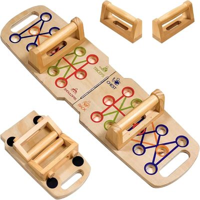 Mãos de madeira dobrável de tamanho personalizado para treinamento de força profissional