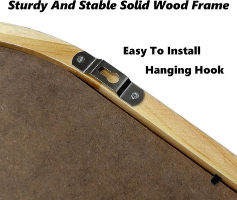 Sala de banho Sala de dormir Entrada Sala de estar Espelhos decorativos Espelho de parede com prateleira e ganchos de casaco Madeira emoldurada