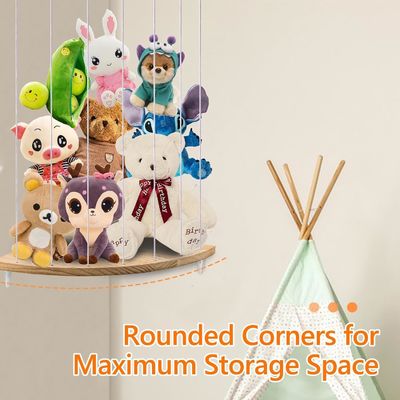 Armazenamento de brinquedos macios de pelúcia para sala de brinquedos de crianças