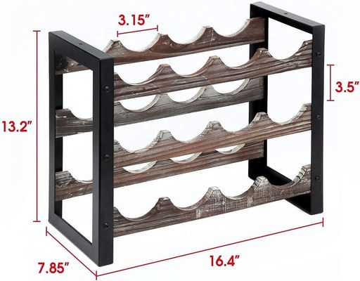 Design funcional Receptor de vinho de madeira multifuncional para garrafas de álcool