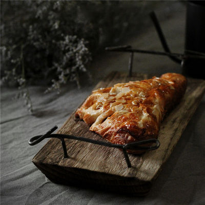 Caixa de serviço de madeira natural rústica com alças metálicas OEM ODM aceito