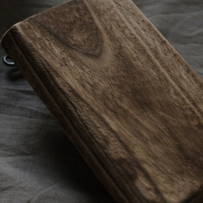 Caixa de serviço de madeira natural rústica com alças metálicas OEM ODM aceito