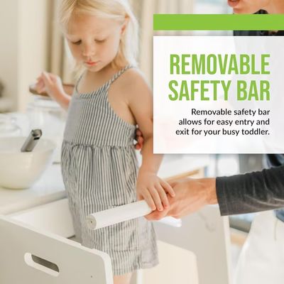 Logotipo personalizado Aceitável Criança cinzenta Torre de pé para crianças em estilo Montessori