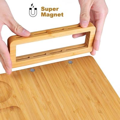 Facas de queijo de aço inoxidável Quadro de queijo de bambu