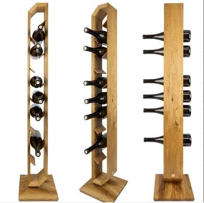 Estante de vinho de madeira personalizado para decoração de casa Tipo de instalação Tipo de estandarte Tipo de aniversário