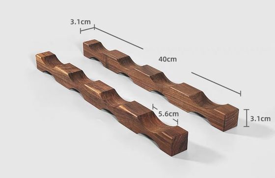 Repositório de garrafas de vinho de mesa Prateleira de visualização de vinho de madeira para organização de economia de espaço