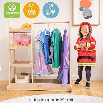 Conjunto de crianças Montessori guarda-roupa Roupa e organizador de vestuário Organizador de tamanho personalizado