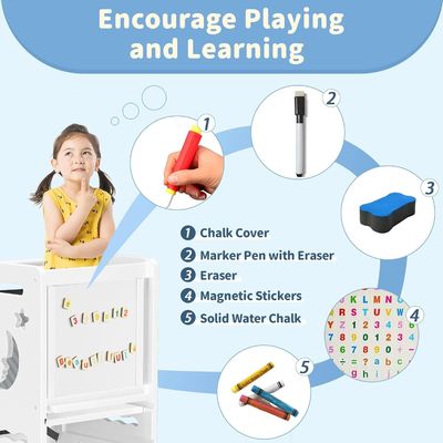 Tabuleiro de atividades em preto-branco Esfregaço de cozinha de criança Impressão a laser gravura Temporada Todas as estações