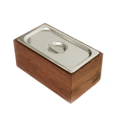 Última caixa de composto isolado de mesa de aço de madeira para reciclagem de resíduos alimentares de cozinha