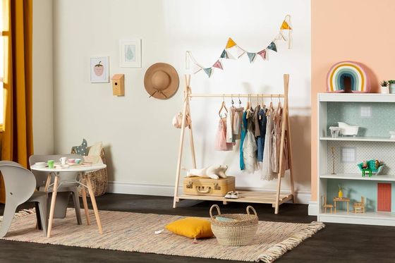 South Shore Sweedi Scandinavian Clothes Rack Um must-have para armazenamento de calçados na sala de estar