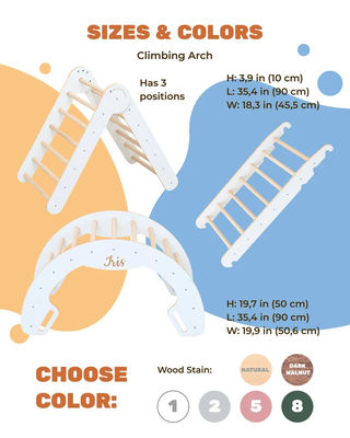 E-mail Packing Y Playroom Gym Climber Arco de Escalada de Madeira Natural para Jogos de Aprendizagem de Crianças