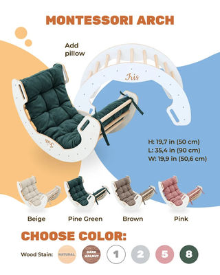E-mail Packing Y Playroom Gym Climber Arco de Escalada de Madeira Natural para Jogos de Aprendizagem de Crianças