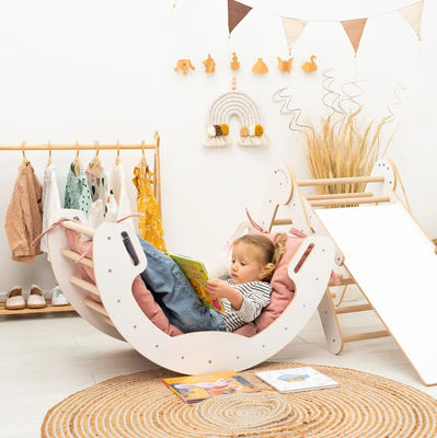 E-mail Packing Y Playroom Gym Climber Arco de Escalada de Madeira Natural para Jogos de Aprendizagem de Crianças