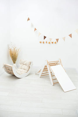 E-mail Packing Y Playroom Gym Climber Arco de Escalada de Madeira Natural para Jogos de Aprendizagem de Crianças