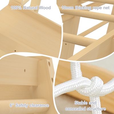 Brinquedos de trepadeira de madeira para brinquedos e brinquedos de impressão