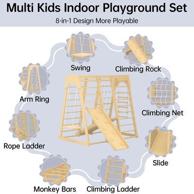 Brinquedos de trepadeira de madeira para brinquedos e brinquedos de impressão