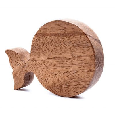 Estilo minimalista Acacia Walnut Beech Coaster de madeira para xícara de café de design personalizado
