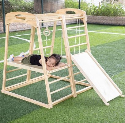 Crianças Ginástica Quadro de Escalada de Madeira Escalada Rochas Rede Escada Puxa Bar Jogar Tenda Interior