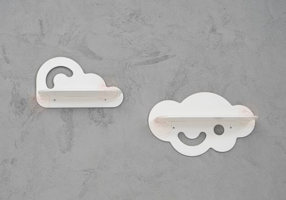 Eletrodomésticos Crianças Armazenamento de brinquedos Decoração de quarto Preppy Forma de nuvem Criança flutuante Prateleiras em chamas