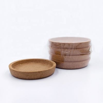 Acessórios de decoração de mesa devem ter Eco-friendly Madeira Cup Mat Custom Cork Coasters