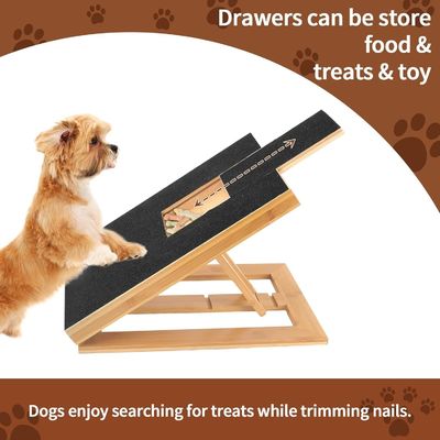 Pad de raspagem para cães/gatos com tampa removível e ficha de unhas ajustável em ângulo diferente